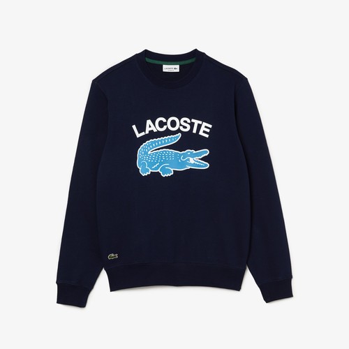 Felpa uomo lacoste blu scuro - uomo,