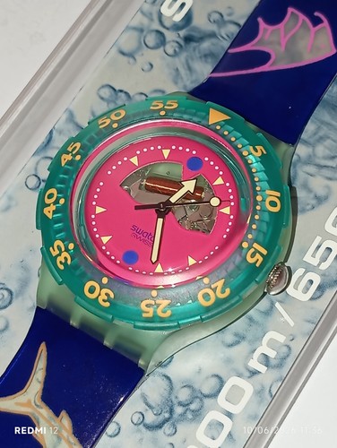 Swatch scuba 1990 happy fish - happy,