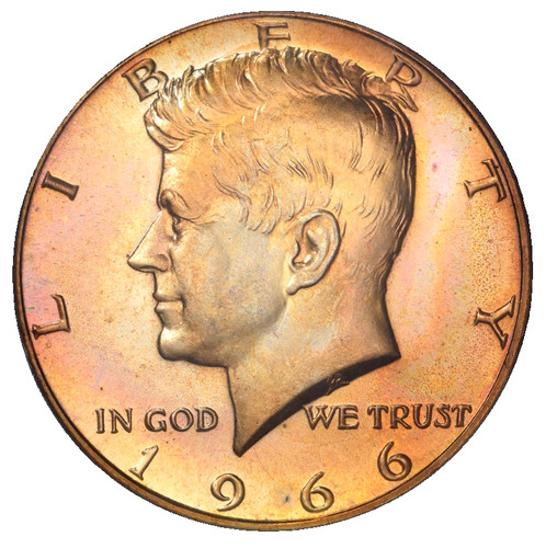 1966 kennedy mezzo dollaro sms - 1966,