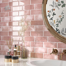 30×30CM 15 Pink Bathroom