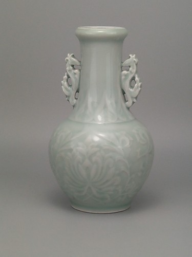 Vaso cinese verde celadon - , con
