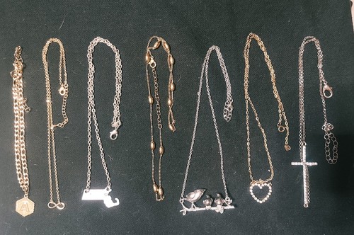 Lotto collane moda tono oro - collane,