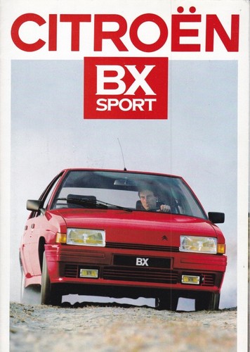 Catalogue brochure citroën - brochure, bx