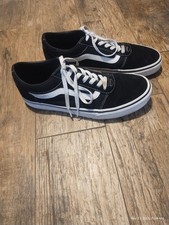 VANS Ward uomo leggermente usato nero/bianco taglia uomo 10