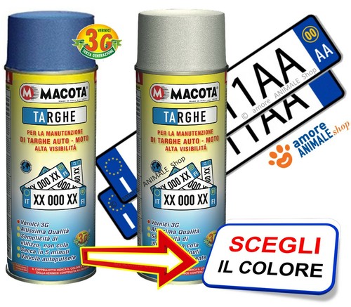 Macota targhe bianco - macota,