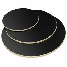 Piano tavolo tondo 18 mm nero