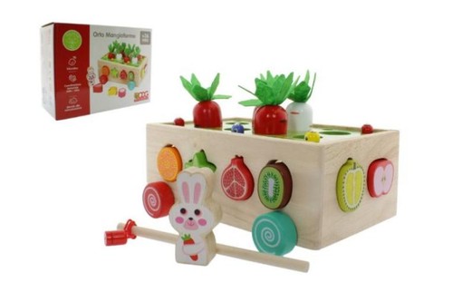 Gioco legno orto incastri - legno,