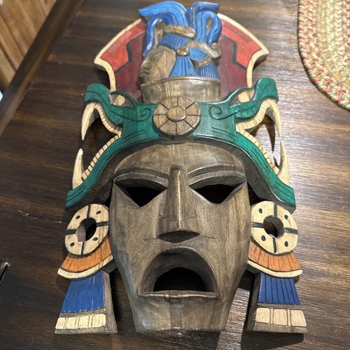 Maschera legno guerriero - maschera, in