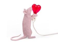 LAMPADA IN RESINA MOUSE LAMP LOVE EDIZIONE LIMITATA MARCANTONIO SELETTI 15220SV