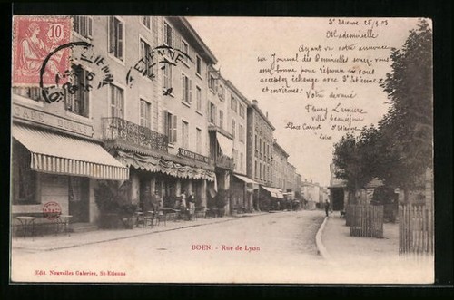 Cpa boen rue lyon - cpa,