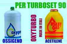 COPPIA DI BOMBOLE (1pz OSSIGENO + 1pz MAXY GAS)  per cannello TURBO SET 90  