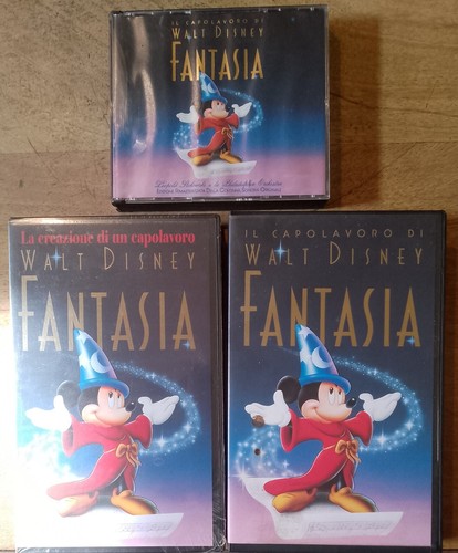 Vhs fantasia disney 1991 - vhs+cd,