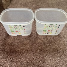 Tupperware #7286B Fridgesmart Storage Containers 1.8 L (1-3/4 qt) No Lid X2