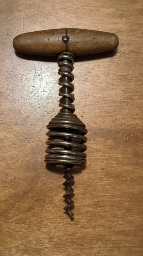 Antico cavatappi molla - cavatappi, ferro