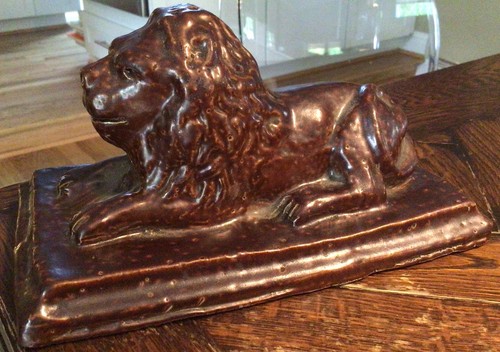 Antica figurina leone - figurina,