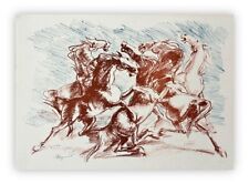 Renato Marino Mazzacurati (Galliera,  1907 – Parma, 1969) Opera Litografia Firma