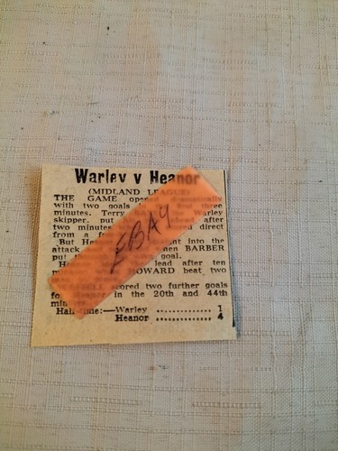 1970 warley heanor - 1970/71,