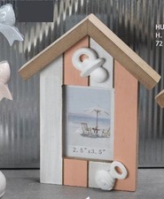 SUPER OFFERTA 9 PZ Cornice Portafoto legno ROSA shabby BOMBONIERA 10FB