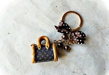 Portachiavi borsetta in fimo