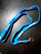 Portabadge portachiavi MAPEI azzurro laccio cordino badge caffè A