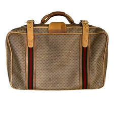 Vecchia borsa da viaggio Gucci Boston Sherry Line GG vintage anni 70 pelle marrone trasporto