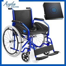 Sedia a Rotelle pieghevole con cuscino antidecubito - carrozzina per disabili