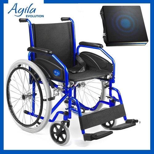 Sedia rotelle pieghevole con - a,