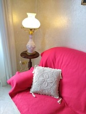 Cuscino shabby chic uncinetto