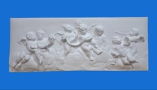 BASSORILIEVO IN GESSO -Putti- Art.173 (Prodotto laccato bianco)