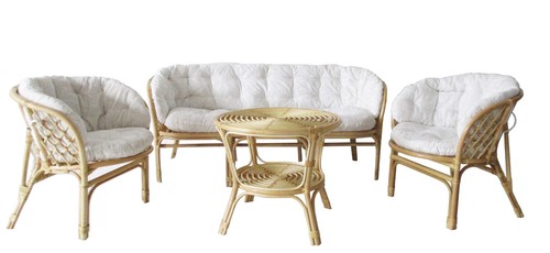 Salotto posti vimini rattan - salotto,
