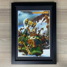 Dwarf Warriors Incorniciata Arte Nani Warhammer Età Di Sigmar The Old Mondo Aos