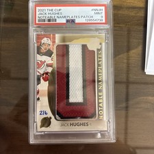 JACK HUGHES 2021 UD THE CUP TARGHETTE NOTEVOLI GIOCO USATO "U" 2/6 New Jersey?