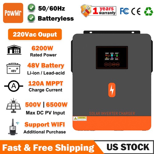 Powmr 6200w solar hybrid - 6200w,