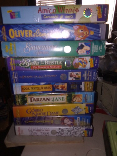 Vhs videocassette walt - 10,