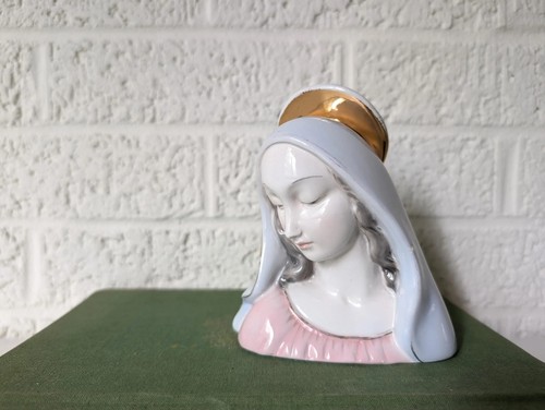 Busto madonna porcellana - busto,