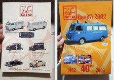 RIO - 2 cataloghi originali a colori 4 pagine/facciate (vari modelli)