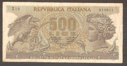 500 lire aretusa serie - serie, t19
