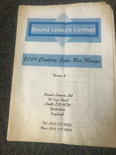 Juke box manuali - di, servizio