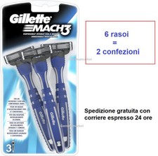 6 pz  rasoio usa e getta MACH3