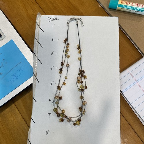 Collana fili con perline - 3,