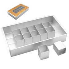 Aimeke Stampo da forno con numeri grandi, in alluminio, regolabile, (r8k)