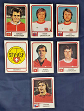 PANINI lot de 7 cartes anciennes WORLD CUP ARGENTINA 78 Équipe football