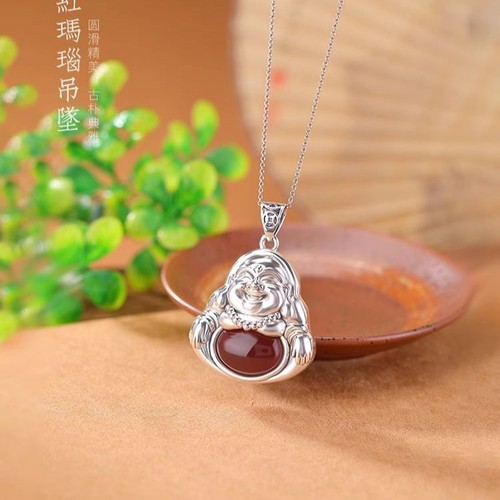 Collana con ciondolo buddha - collana,