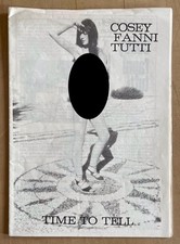 Throbbing Gristle COSEY FANNI TUTTI Time to Tell (1983) Flowmotion Booklet ONLY