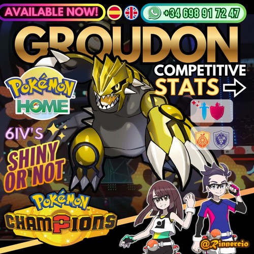 Groudon 6ivs shiny - groudon,