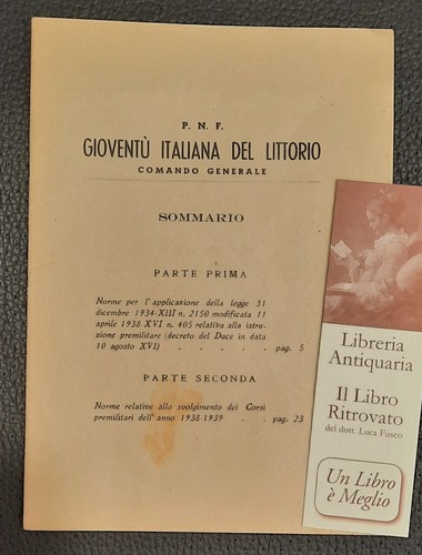 Gioventu italiana - p.n.f., gioventu’