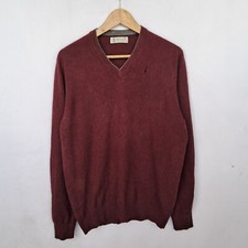 Maglione Brunello Cucinelli 100% cashmere colore rosso taglia 52 da uomo