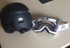 casco e maschera lenti policromatiche da sci provate indossandole con scatola e 