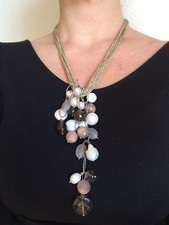 Collana cluster con perle
