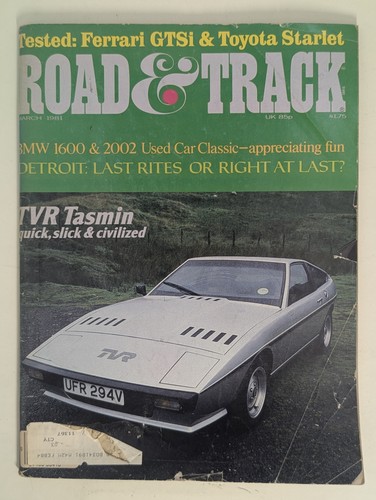 Vintage road track magazine - road,